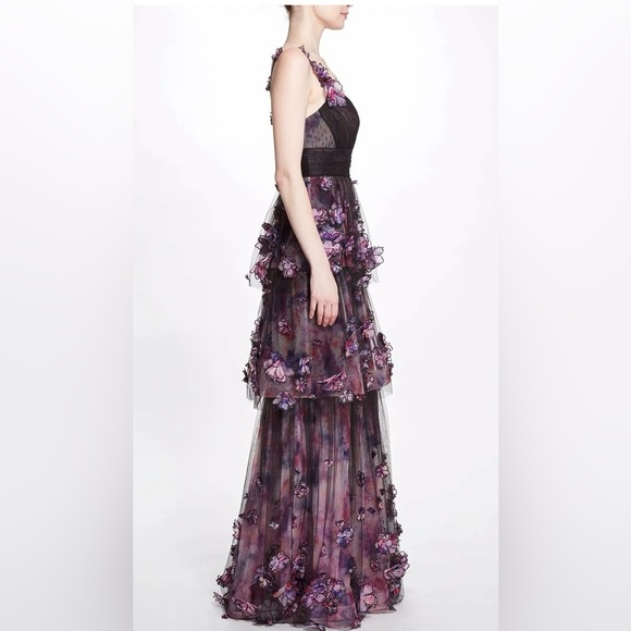 Marchesa Notte Ombré Tulle Gown - NWT - Picture 2 of 14